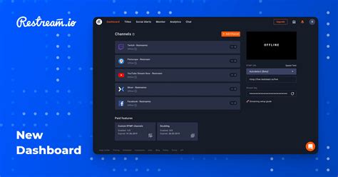 Restream chat. Another great feature, Restream Chat, lets you gather all the comments from several platforms in one place to moderate and manage them effortlessly. And if you want to monitor your results, Restream … 