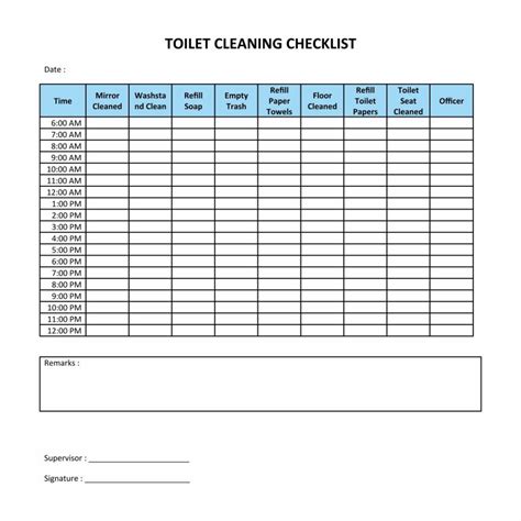 Restroom Cleaning Checklist How to make a Restroom Cleaning Schedule