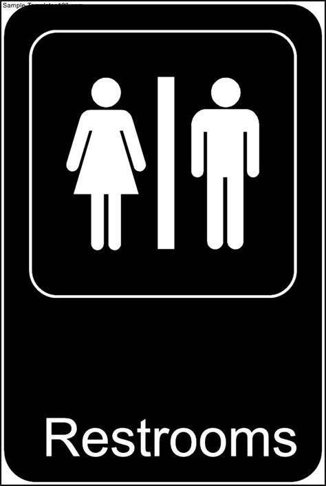 Restroom Sign Printable Free Printable World Holiday