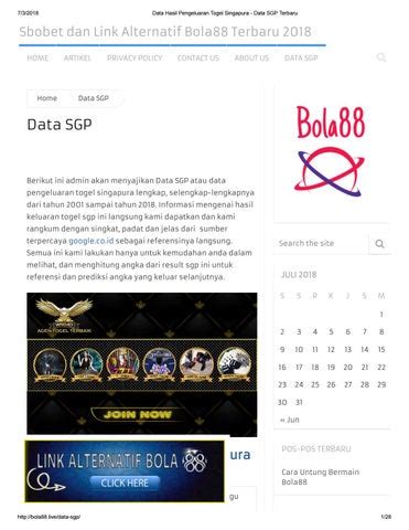 Result togel singapore 2001 sampai 2017. Www data togel singapore.