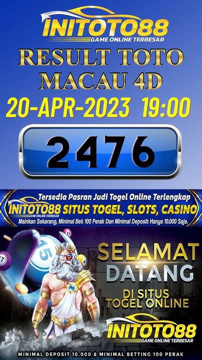 Result toto macau hari ini jam 19 00. Togel hari.