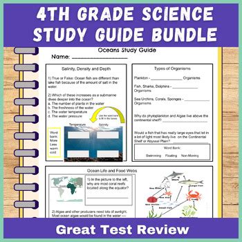 Results for 4th grade science test review for tennessee