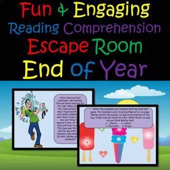 Results for end of the year reading comprehension escape room