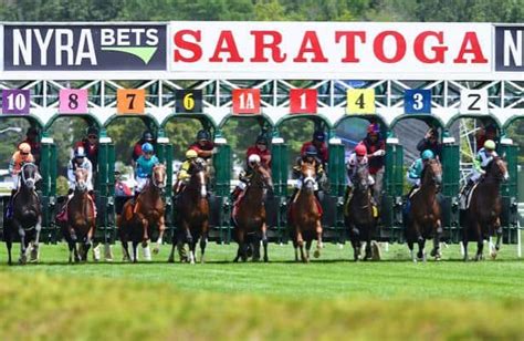 Sep 4, 2022 · Facilities: Racing at Saratoga is conducted over three different tracks: a 1 â…›-mile dirt main track, a one-mile outer turf course and a seven-furlong inner turf course. The charming track has many different areas to watch the races, from general admission to clubhouse boxes to the ever-popular picnic tables that are found throughout the ....