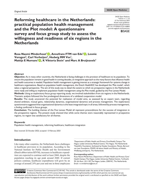 Results of Health Care Survey Northern Netherlands