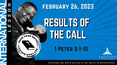 Results of The Call - 1 Peter 2:1–10 Sunday School Lesson …