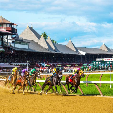 Saratoga, named one of the world's greatest sporting venues by Sports Illustrated, held its first thoroughbred meet in 1863, just a month after the Battle of Gettysburg. Racing mid-July through Labor Day. Biggest stakes: The Travers Stakes, Whitney, Woodward and Alabama. The 2021 Saratoga meet opens on July 15 and runs through September 6.. 