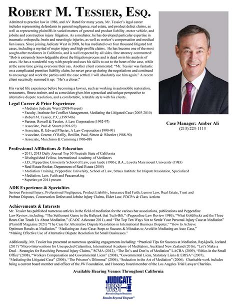 Resume — Tessier Mediation