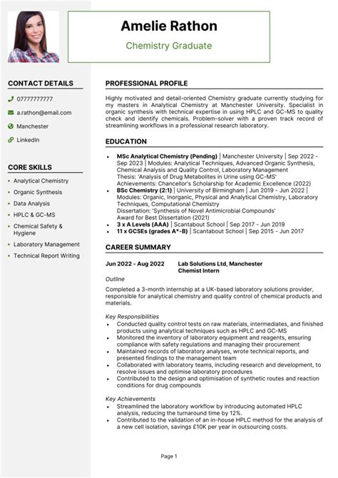 Resume For Phd Chemistry CV for PhD application example + writing