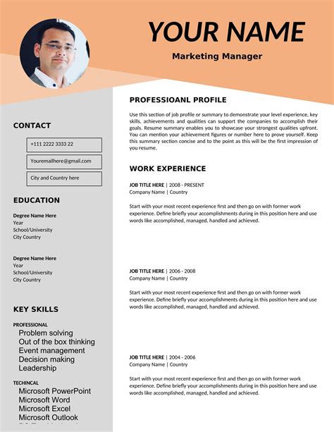 Resume Format Doc File