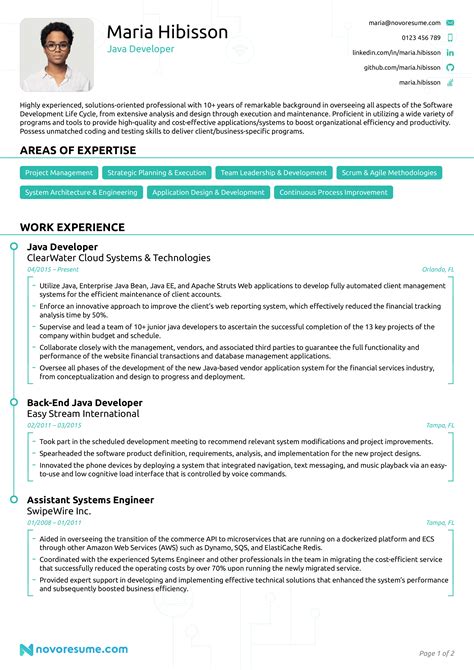Resume Format For 5 Years Experience In Java Free Resume Templates