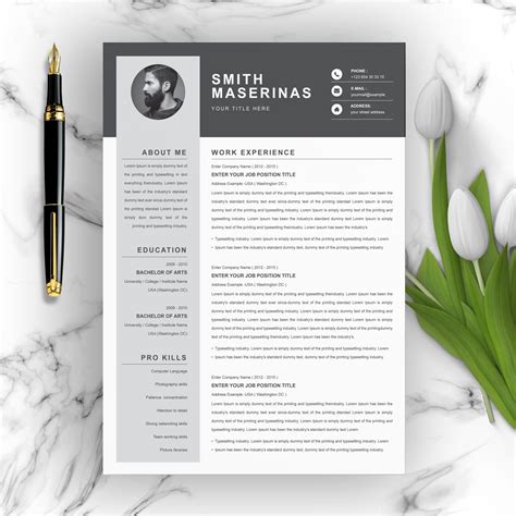 Resume Template and Cover Letter Google Sheet - Etsy