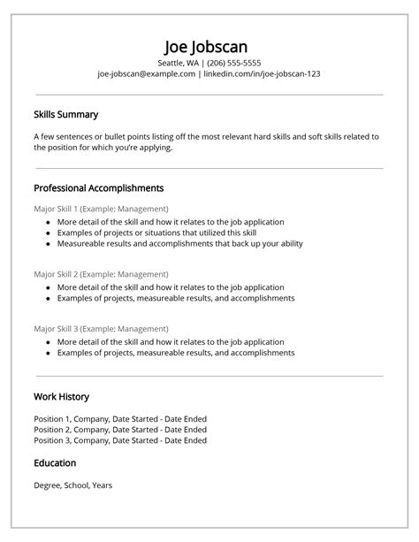 Resume formatting. There are three main resume format options that job seekers use. They include: 1. Reverse-chronological. 2. Functional. 3. Combination. Each formatting option offers a different way to organize and present your resume information, depending on your overall work history and the type of job you're seeking. 