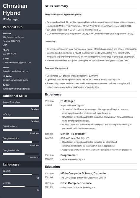 Resume layout examples. Mar 9, 2018 · Generate unlimited resumes in PDF, DOC, TXT. Create countless tailored resumes for every job you're applying for. Add or remove sections, change templates, or tweak the content as needed. Our fast & easy resume generator guarantees a flawless layout no matter how many changes you make, or how short or long your resume is. 