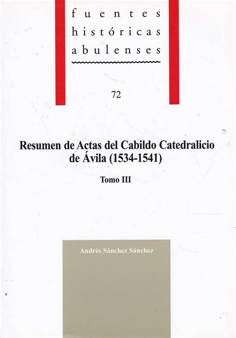 Resumen de actas del cabildo catedralicio de avila. - Selwood s100 pump and engine manuals.