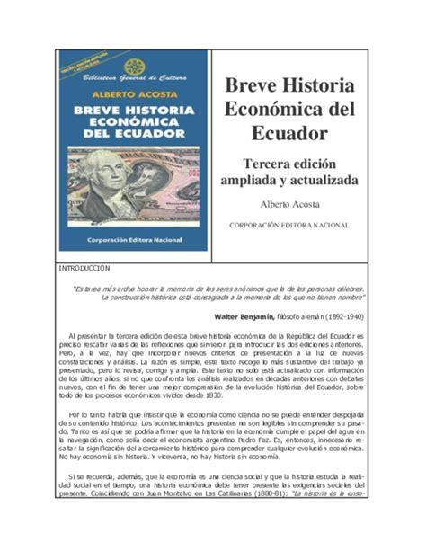 Resumen de la historia económica del ecuador. - Paraguay, corrientes y la política fluvial.