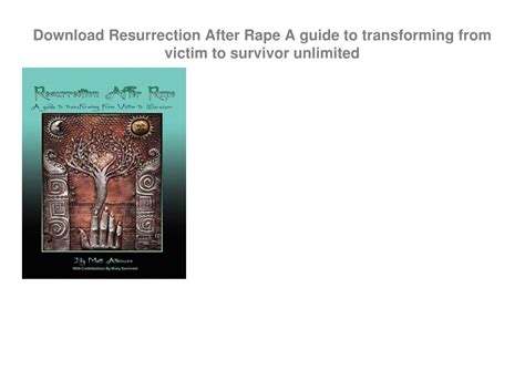 Resurrection after rape a guide to transforming from victim to survivor. - H 264 dvr manual en espanol.