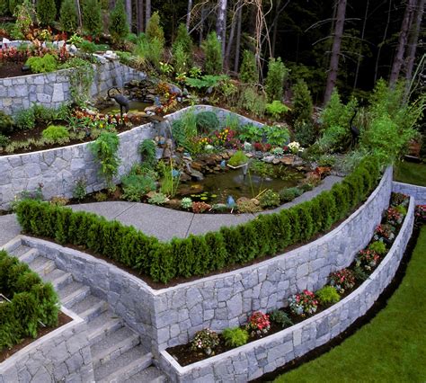 Retaining wall garden. Garden Wall Retaining Wall Blocks. The Keystone Garden Wall Retaining Wall Blocks is a smaller tri-face wall block. Providing a split texture on all three sides ... 