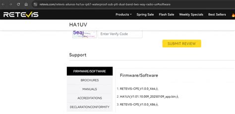 Retevis firmware download. 22 Update content: Address the This software...