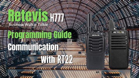 Retevis rt22 programming.  I also look at why these devices are not legal for...