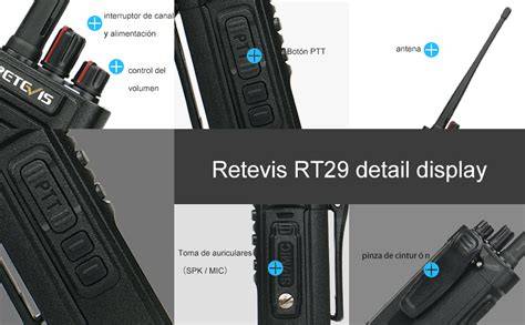 Retevis rt29 frequency. 55-467.  Three levels of transmitter power: High 10W, Middle 5...
