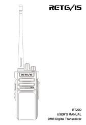 Retevis rt29d manual. .  ...