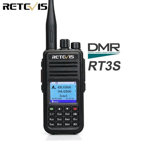 Retevis rt3s firmware.  RT3S dual band digital radio uses Digital Mobi...