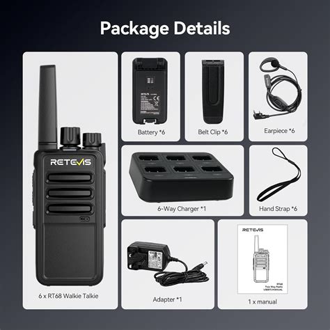 Retevis walkie talkie manual.  Comprehensive instruction manual for th...