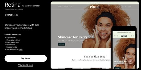 Retina theme shopify.  Retina Shopify theme presents an array of features designe...