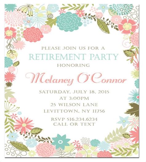 Retirement Party Invitation Template 36+ Free PSD Format Download