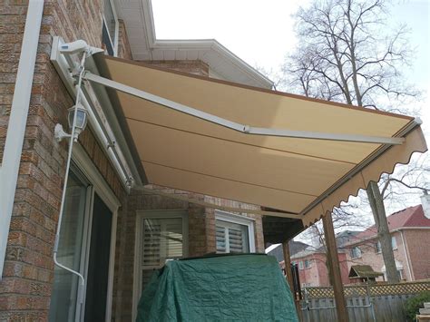 Retractable awning cost. If 3 hours = $120 to $180. Total cost estimate. $220 up to $480. Prices of larger premade metal awnings: A medium (6 ft x 6 ft) door or wall fixed/permanent metal awning will cost around $200 to $400. A larger fixed/permanent metal awning for patios and backyards will cost $600 or more. 