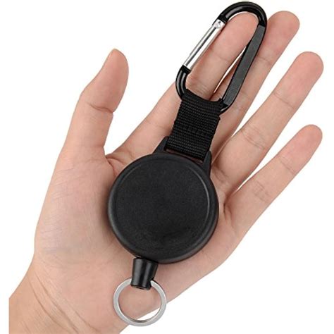 Or fastest delivery Wed, Sep 20. Small Business. KEY-BAK SUPER48 HD 8oz. Locking Retractable Keychain, 48" Stainless Steel Cable, Black Polycarbonate Case, Steel Belt Clip, Oversized Split Ring. 2,439. 400+ bought in past month. $1598. List: $21.49. FREE delivery Wed, Sep 20 on $25 of items shipped by Amazon.. 