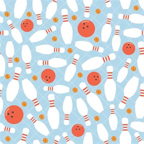 Retro Bowling Pattern Square Sticker in 2021 Custom