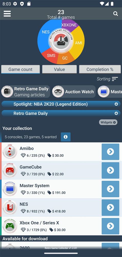 Retro Game Collector database APK Download for Android 