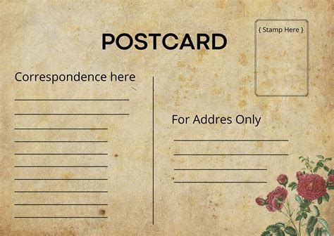 Retro Postcard Template