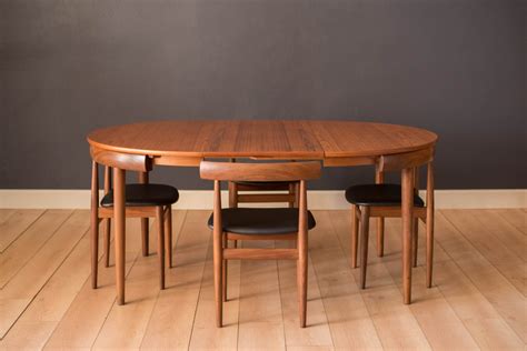 Retro Vintage Mid Century Teak Round Dining Table