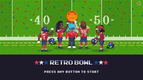 There are multiple ways of getting your Retro Bowl unblocked wtf hacked, by the usage of cheat codes. A few of them are 2zLhFZ for Unlimited Version, jtUWxU for epic player, jUD56o for Coaching Credits, D7ImUC for redeem code list, jEUKWP for effects, mOTp2E for rank up, SphP02 for booster, 2CHJBd for evolve and TUleJT for upgrade..