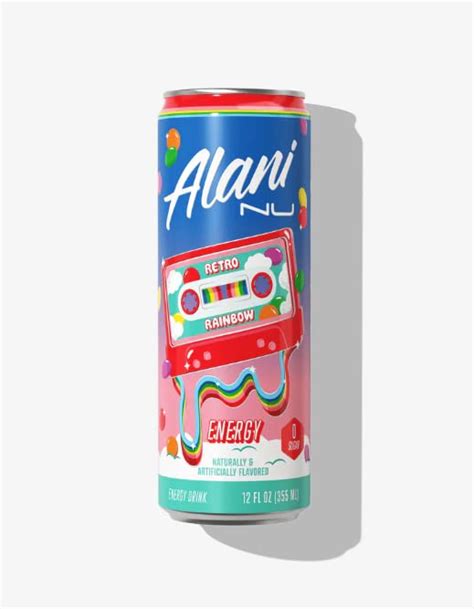Retro rainbow alani. Alani Nu Energy Drink Retro Rainbow, 12 oz Cans (Pack of 6). 