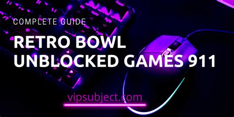 Retro Bowl Unblocked Games 911 is a fun and exciting game that takes players back to the 90s. Its classic arcade-style football gameplay and customizable features make it a popular choice for gamers of all ages. With …. 