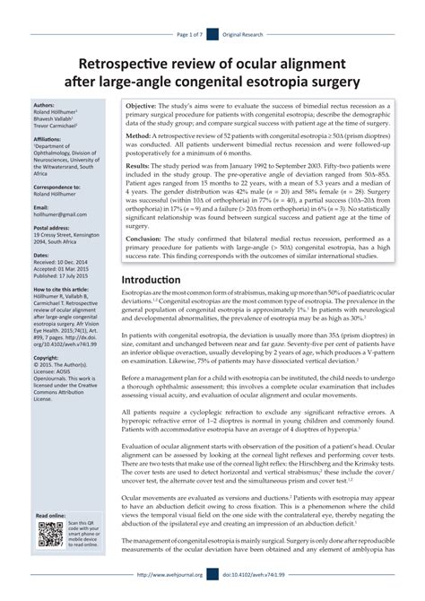 Retrospective review of ocular alignment after large-angle …