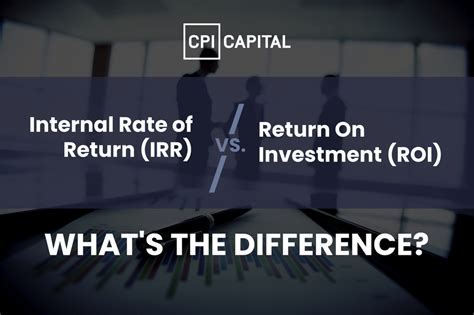 Return On Investment ROI Vs Internal Rate Of Return IRR How They Differ 