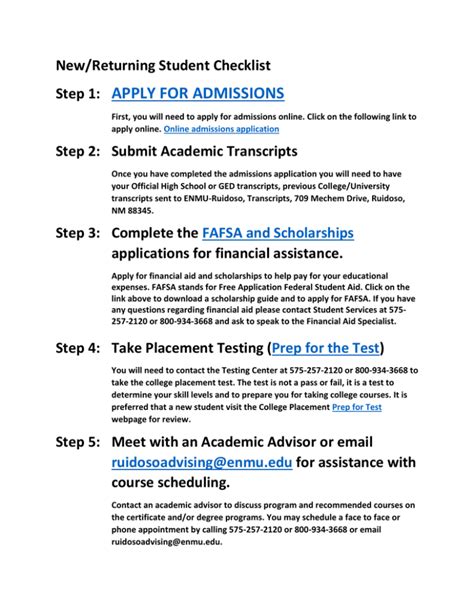 Returning Students Undergraduate Admissions University