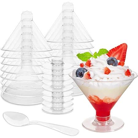 Reusable Plastic Shot Glasses and Dessert Shooters