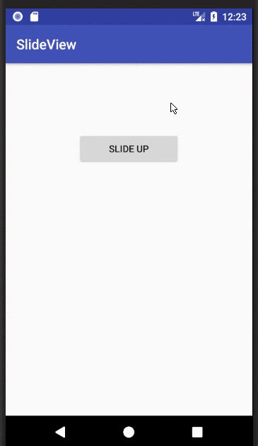 Reveal or hide a view using animation Android Developers