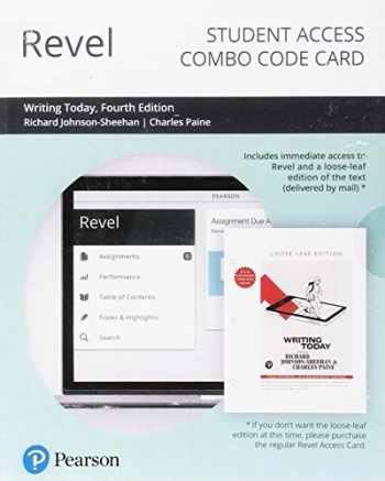 Revel For Writing Today Combo Access Card
