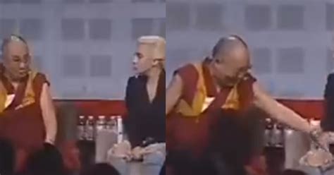 Revelan video de dalái lama tocándole la pierna a Lady Gaga: así ...