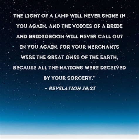 Revelation 18:22-23 - BibleGateway