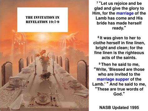 Revelation 19:6-9 ESV - The Marriage Supper of the Lamb - Then - Bible …