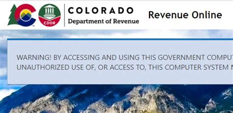 Revenue online colorado. .  ...