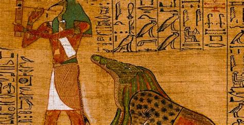 Scarab beetle. This is a huge and aggressive reptile that lives in the Nile. The deity Sobek is depicted with its head, and was called upon for protection against all the river's dangers. Crocodile. This is another feared large animal of the river.. 